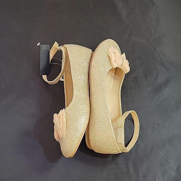 BRAND NEW TAHARI MARY BOWKNOT DESIGN ANKLE STRAP GLITTER EMBROIDERY SHOE - Picture 6 of 14